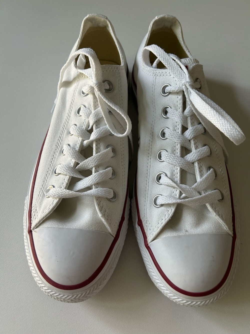 White Converse shoes